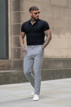 Camisa Polo Masculina Milano Preta Moda Real