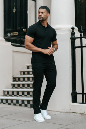 Camisa Polo Masculina Milano Preta Moda Real